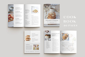 Aesthetic Cookbook Recipe Template