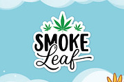 Weed Cannabis Sticker SVG PNG Bundle, an Object Graphic by FiveStarCrafting (Thumbnail 6 of 9)