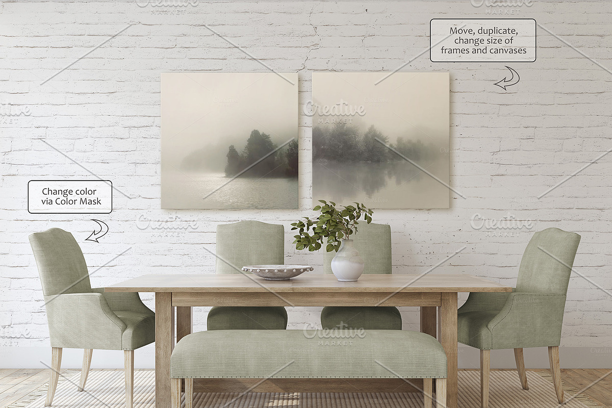 GRASIE'S HOME Wall&Frame Mockups, a Poster Template by MyHomeMockups (Photo 8 of 12)