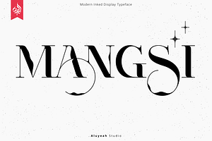 Mangsi Inked Display Typeface