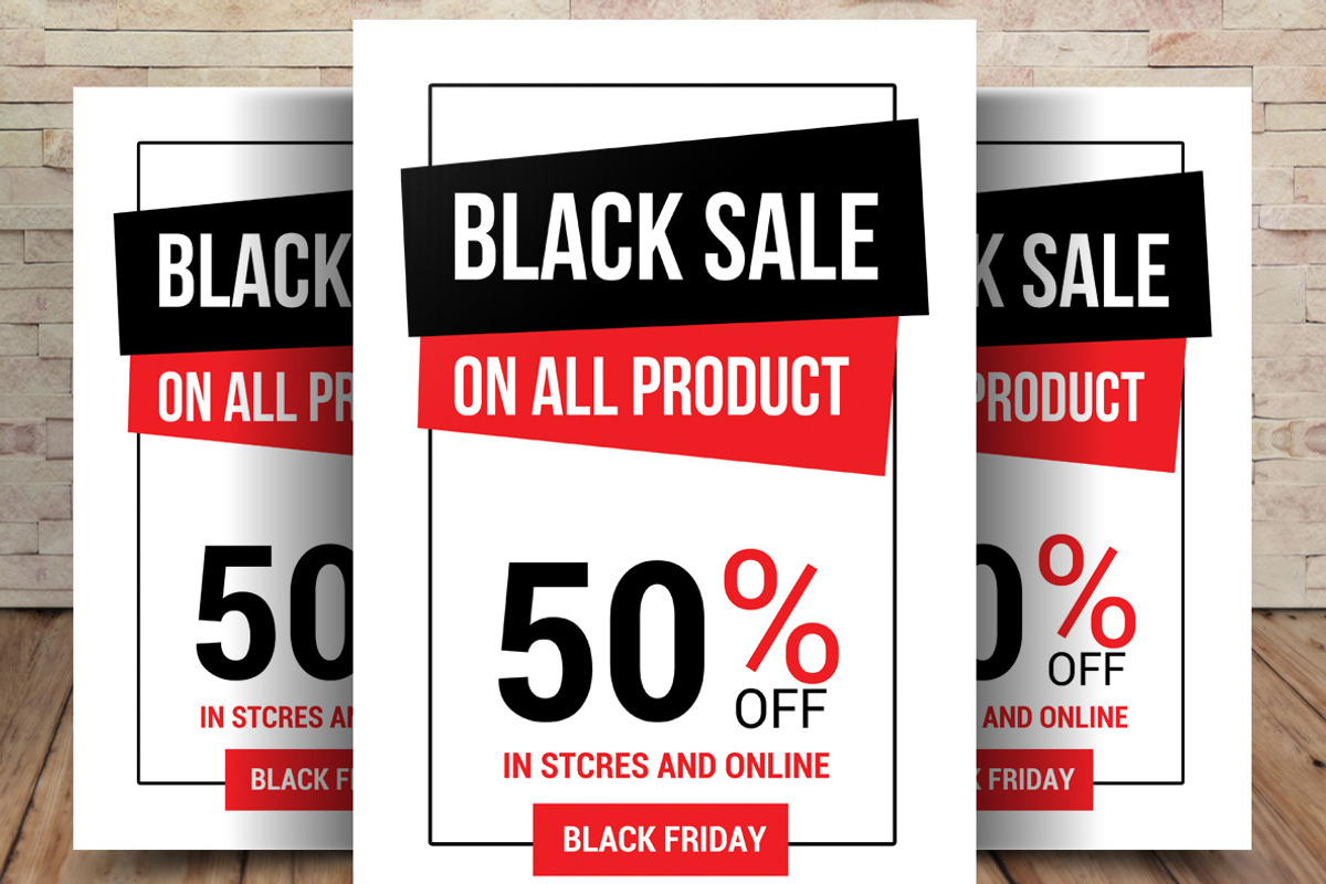 Black Friday Sale Flyer, a Flyer Template by graphicforest (Photo 1 of 4)