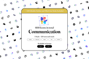 600 Communication Icon Pack, an Outline Icon by Directico Design Kit (Thumbnail 1 of 8)