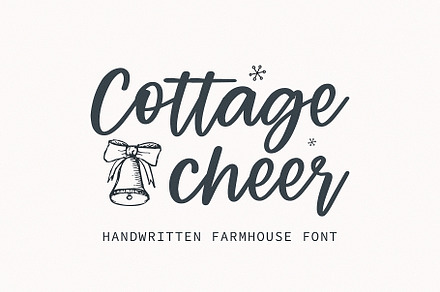 Cottage Cheer - Handwritten font