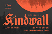 IC Kindwall - Organic Blackletter, a Blackletter Font by IronbirdCreative (Thumbnail 2 of 8)