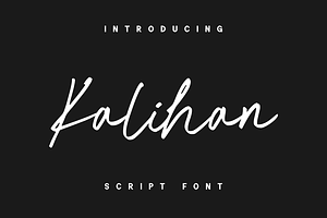 Kalihan - Script Font