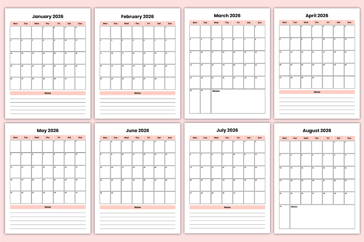 2026 Budget & Expense Tracker Canva, a Stationery Template by Mustafiz (Photo 4 of 9)