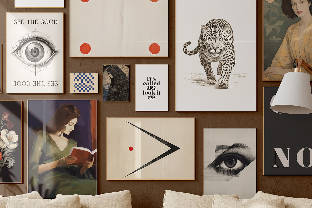 Modern Eclectic Maximalist Prints, a Background Graphic by Laras Wonderland (Photo 9 of 15)