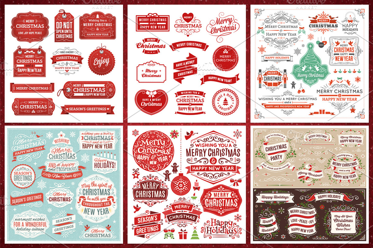 Christmas Bundle, a Decorative Illustration by Mera Pixels (Photo 5 of 10)