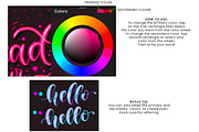 Duo Color Lettering Procreate Brushe, a Brush Add-On by shannonlayne (Thumbnail 6 of 7)
