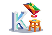 A-Z 3D Alphabet with Cute Character, a Graphic by Creative_View (Thumbnail 20 of 28)