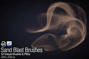 Sand Blast Brushes & PNGs, a Brush Add-On by Creative Graphics (Thumbnail 2 of 4)