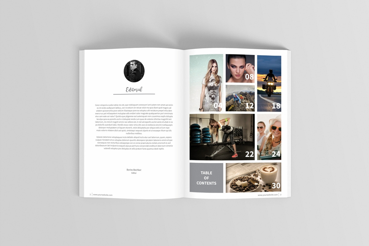 Magazine Template, a Magazine Template by BoriesBechker (Photo 3 of 18)