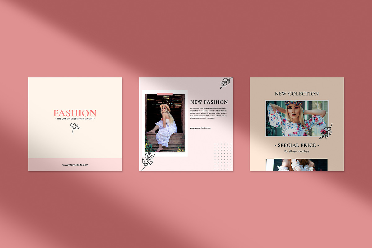 Aadina - Fashion Social Media Pack, a Social Media Template by Neetlabs Studio (Photo 3 of 5)