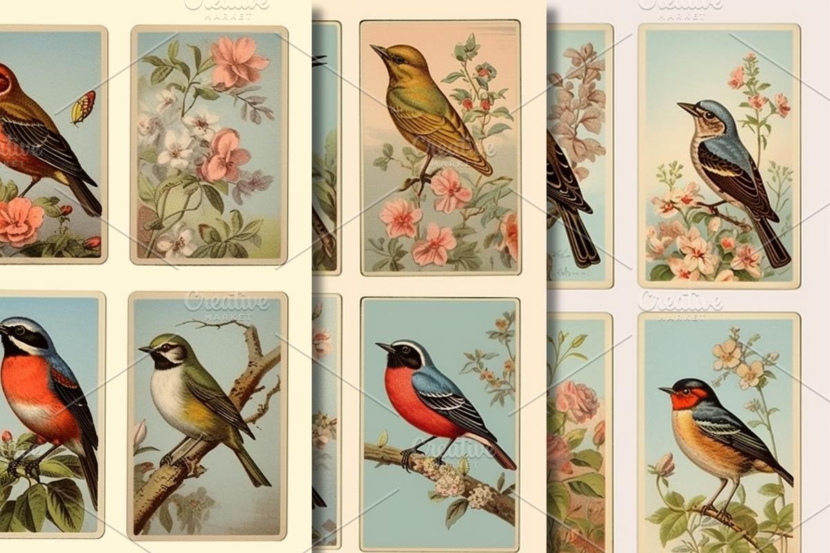 Audubon Bird Cards for Junk Journals, an Animal Illustration by 23 Pixels (Photo 3 of 4)
