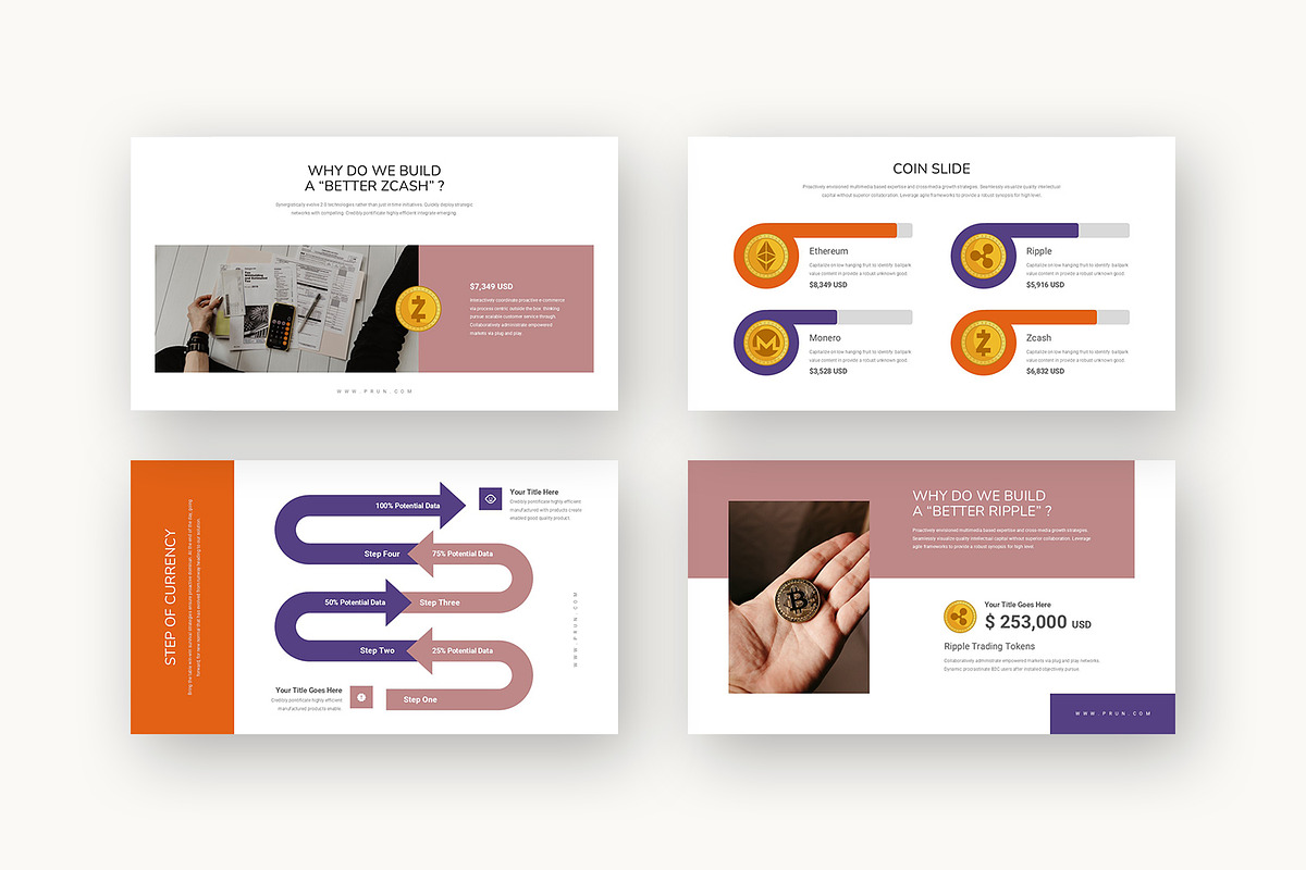 Prun : Crypto Business Powerpoint, a Presentation Template by Punkl Camp (Photo 3 of 16)