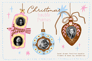 Christmas bauble frames, a Seasonal Illustration by Annakniaz (Thumbnail 1 of 14)