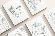 Line Beach Vibes – Summer Clipart, a Decorative Illustration by La Petite Line Art (Thumbnail 10 of 13)