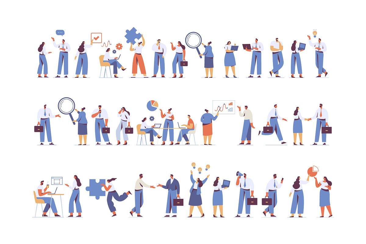 Vector People 200+ Bundle, a Person Illustration by Vector_Art