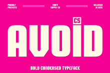 CS Avoid – Condensed Font