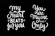 Valentine's Lettering quotes + Bonus, a Texture Illustration by Davihero (Thumbnail 4 of 6)