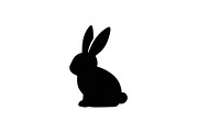 Cute Rabbit Silhouette Vector Bundle, an Illustration by yasushie (Thumbnail 50 of 51)