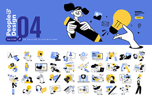 People and design, a Technology Illustration by PureSolution
