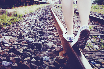 Standing on vintage railway preview 6