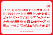 Flatface Grosy, a Symbol Font by Flatface (Thumbnail 9 of 10)