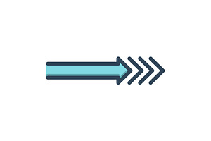 Next arrow color icon, a Duotone Icon by Creative priyanka
