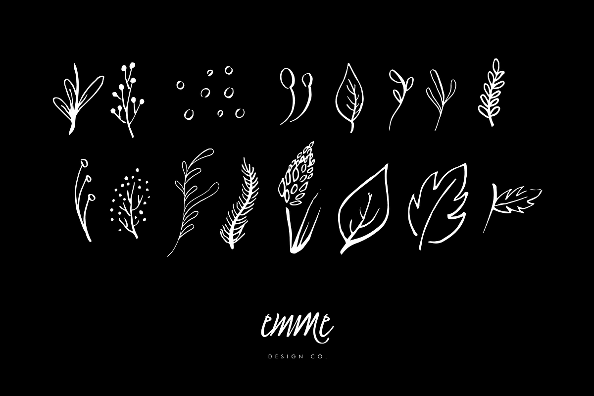 Hand-Drawn Leaves Set preview 2