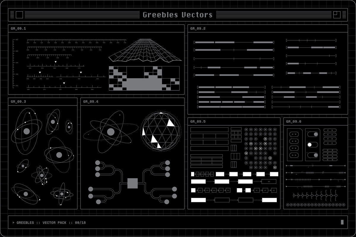 Greebles Vector Pack, an Object Graphic by MiksKS (Photo 15 of 24)
