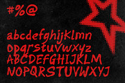 Cuffs Distressed Noise Display Font, a Handwritten Font by dansdesign (Thumbnail 3 of 9)