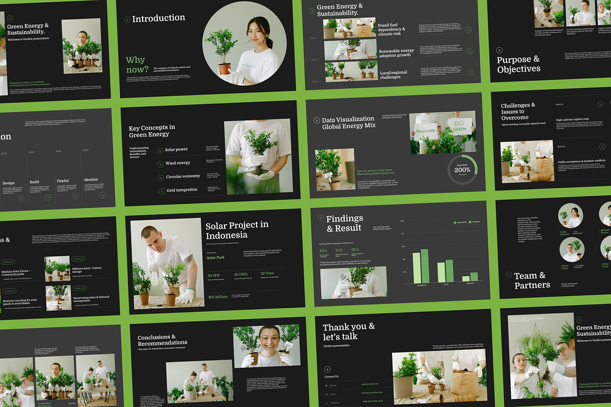 Verda-Green Energy & Sustainability, a Presentation Template by SLAB! Design (Photo 5 of 6)