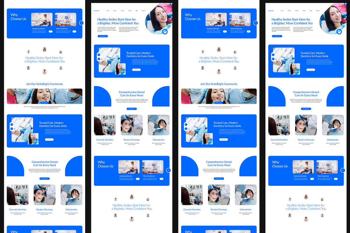 Figma Dental Clinic Landing Page, a Landing Page Template by Musara (Photo 4 of 6)