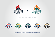 Sports Logos Soccer Football Edition, a Branding & Logo Template by Tortugastudios (Thumbnail 4 of 5)