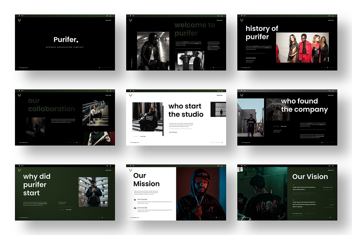 Purifer – Business PowerPoint, a Presentation Template by Dens Creative Studio (Photo 2 of 6)