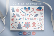 Modern Christmas Clipart Collection, an Illustration by Illustana (Thumbnail 13 of 17)