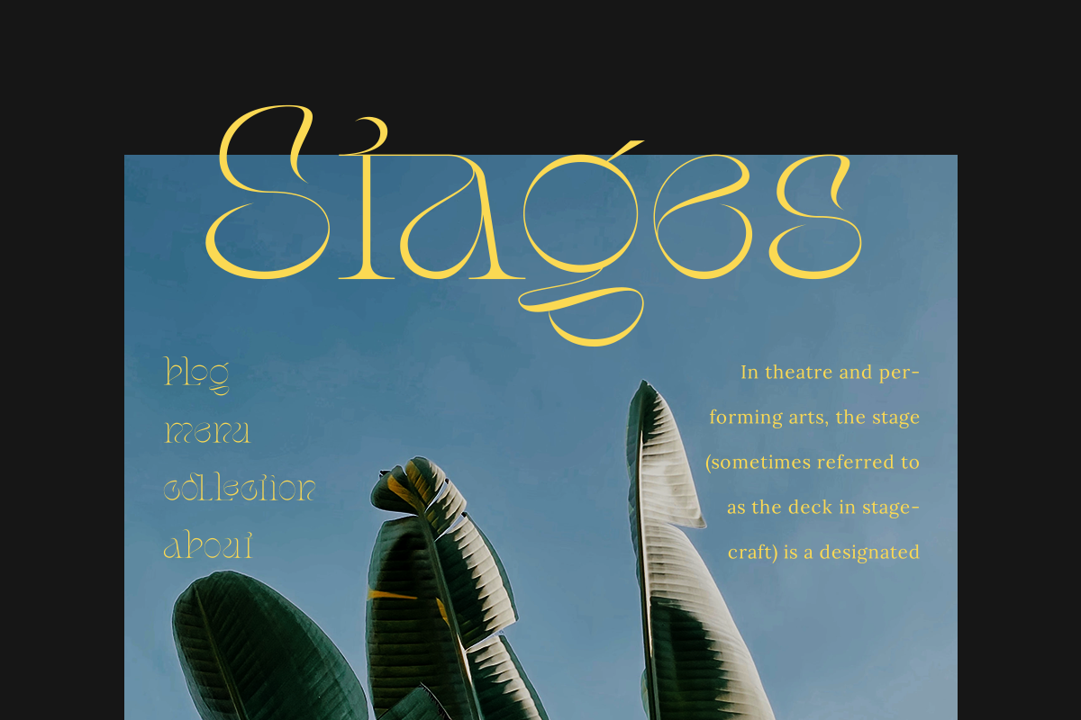 Stager - Unique Classy Serif, a Serif Font by Dharmas Foundry (Photo 6 of 15)