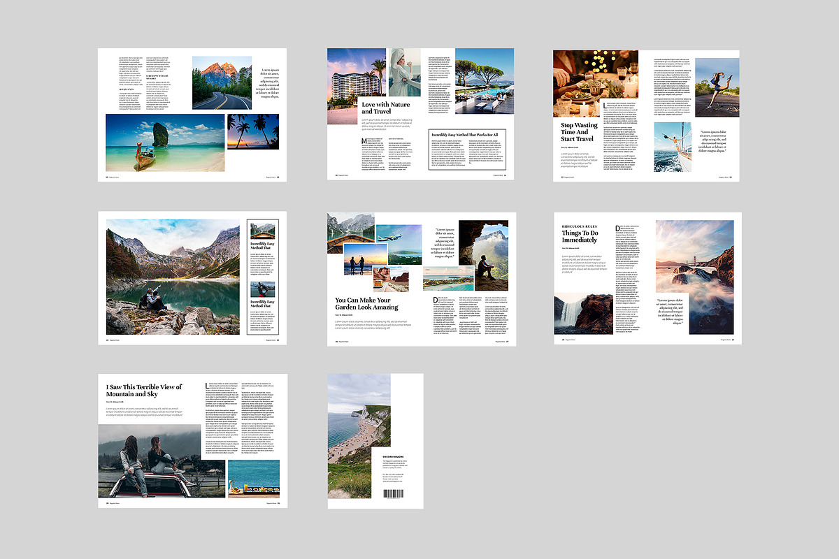 Travel Magazine Template, a Magazine Template by xtratimebd (Photo 11 of 11)
