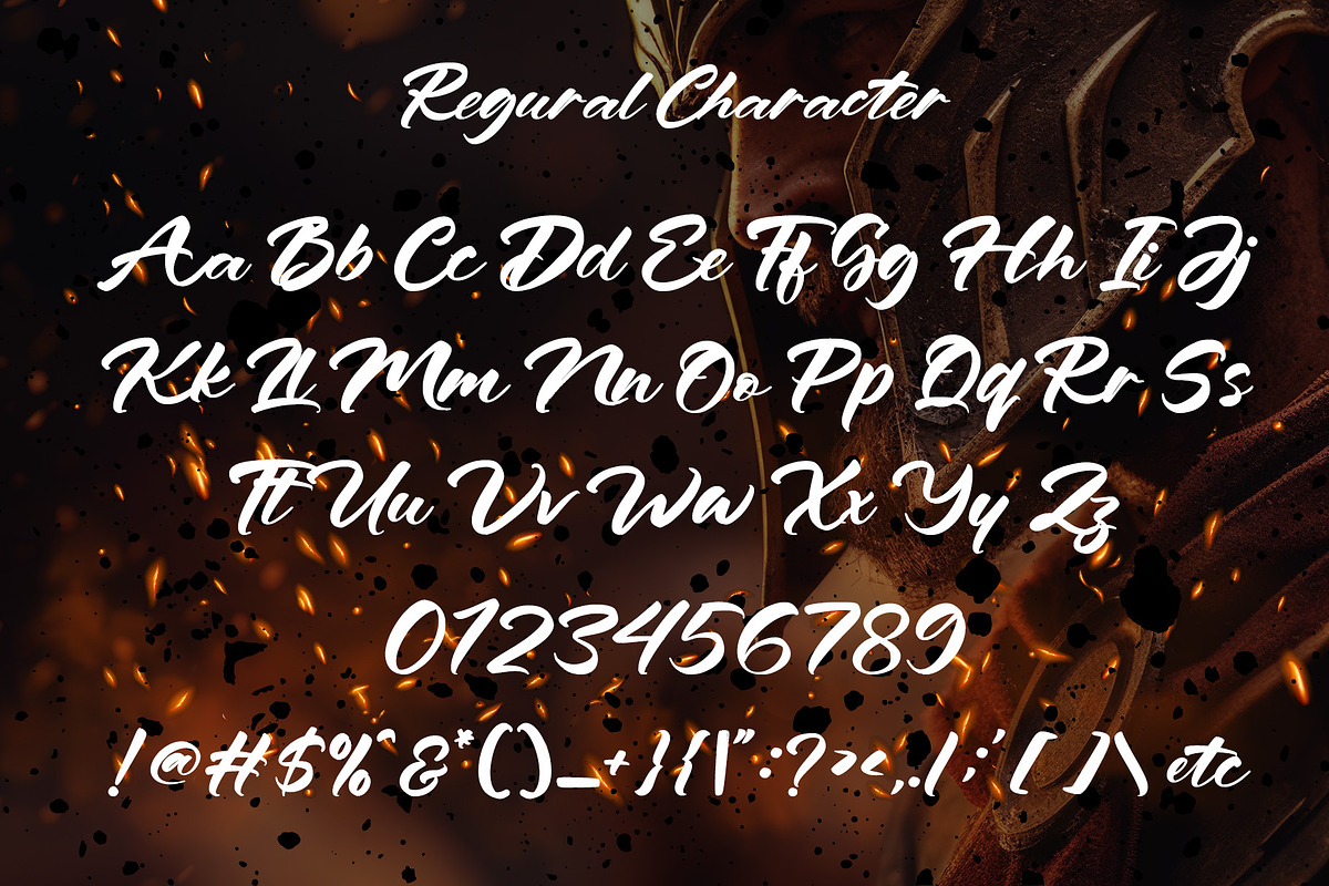 Spartan Brush - Brush Font, a Handwritten Font by Letterara (Photo 10 of 13)