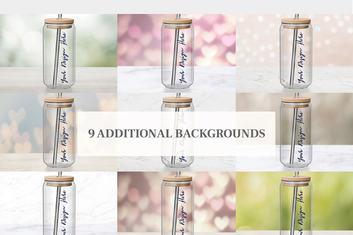 18.5oz Glass Can Mockup, a Cups & Container Mockup by MockupsBox (Photo 5 of 6)