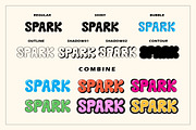 Dream Sparks - Bubble Display Font, a Handwritten Font by Typebae (Thumbnail 2 of 8)