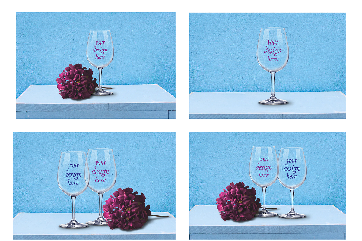 Wineglass Photoshop Mockup Creator, a Product Mockup by SarahDesign (Photo 2 of 3)