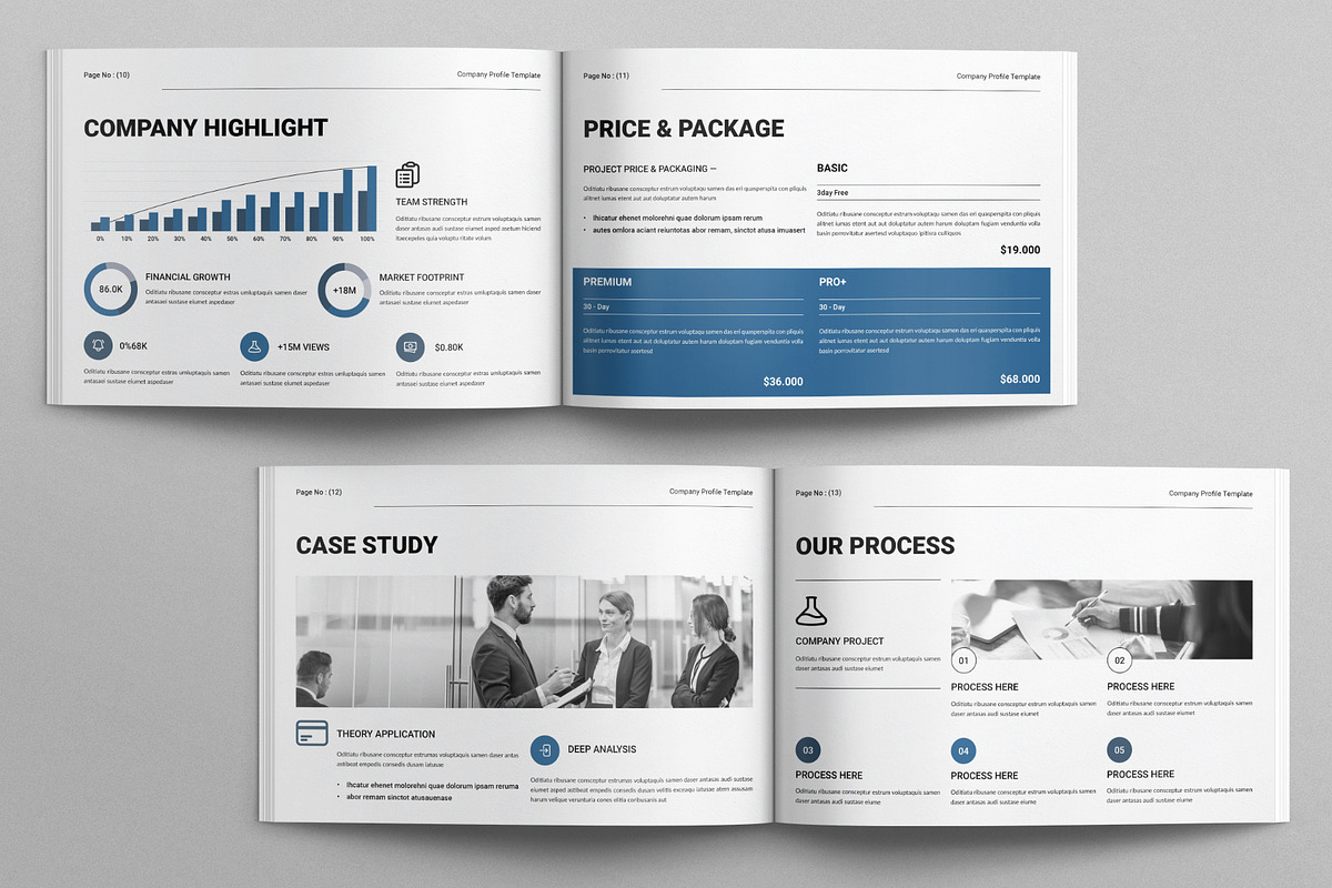 Company Profile Template, a Brochure Template by E-Type (Photo 5 of 7)