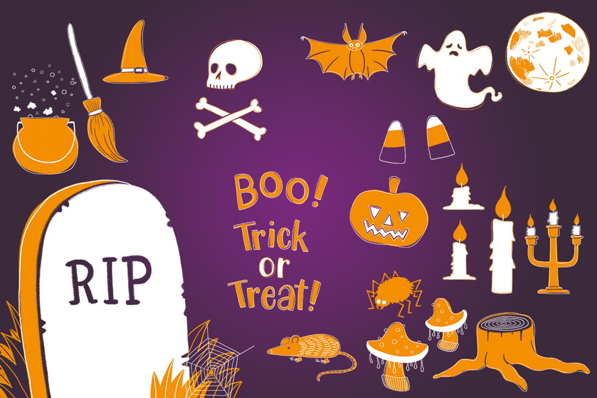 Halloween Illustrations, an Illustration by skrich (Photo 2 of 3)