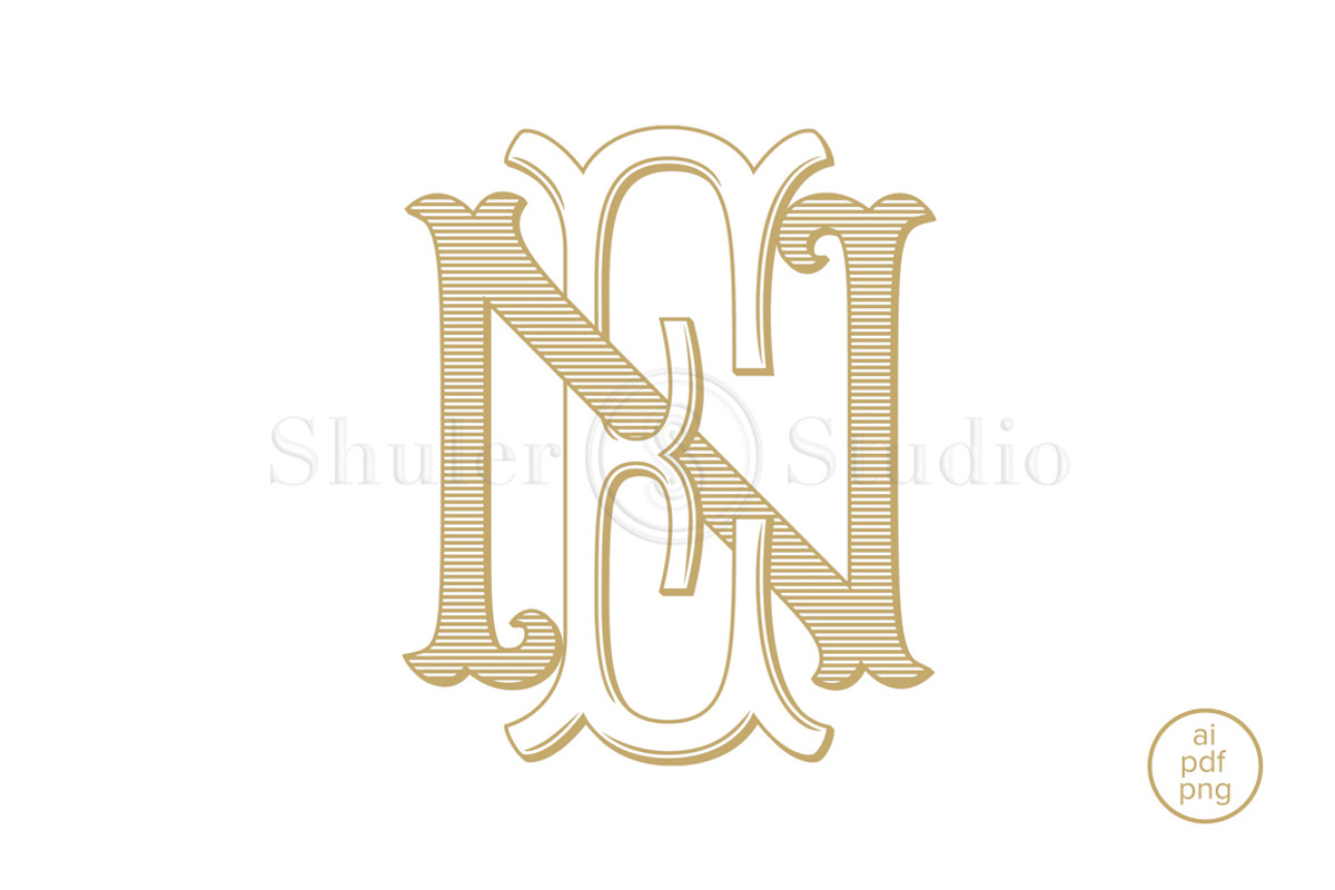EN Monogram NE Monogram, a Branding & Logo Template by Shuler Studio (Photo 2 of 6)