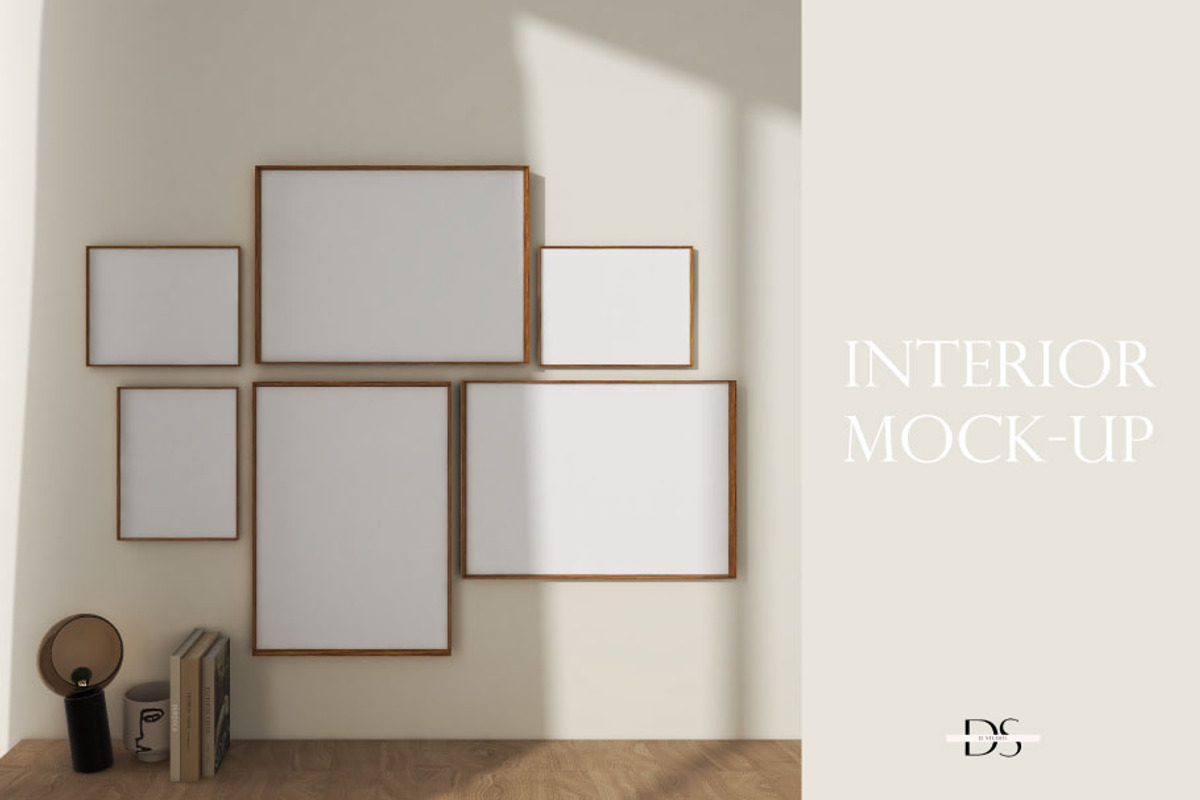 Frame mockup for printable art, a Print Template by DSTUDIO888 (Photo 1 of 4)