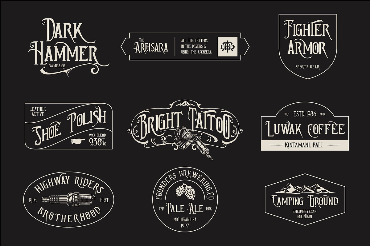 Archsara, a Serif Font by Burntilldead (Photo 4 of 12)