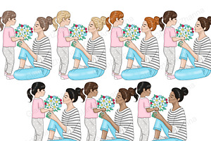 Mom Life People Clipart