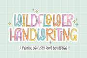 Wildflower Handwriting Font, a Handwritten Font by Keithzo (Thumbnail 1 of 9)